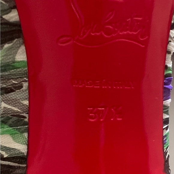 Gorgeous LOUBOUTIN chiffon Parisienne 85mm Pumps NEW LOWER PRICE, FREE SHIPPING! - Picture 5 of 8